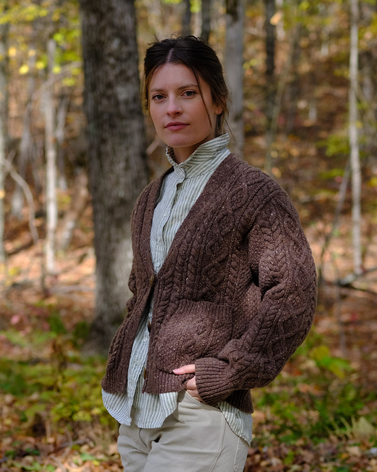 Saskia Cardigan in Umber